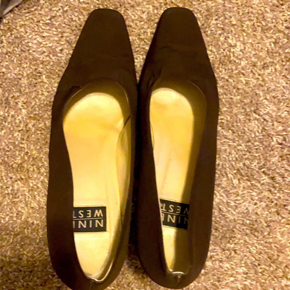 Brown dress pumps